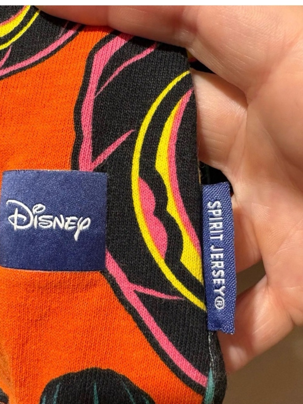 Disneyworld Halloween Orange Long Sleeve Crew Mickey Pumpkin Print Size L - Picture 7 of 9